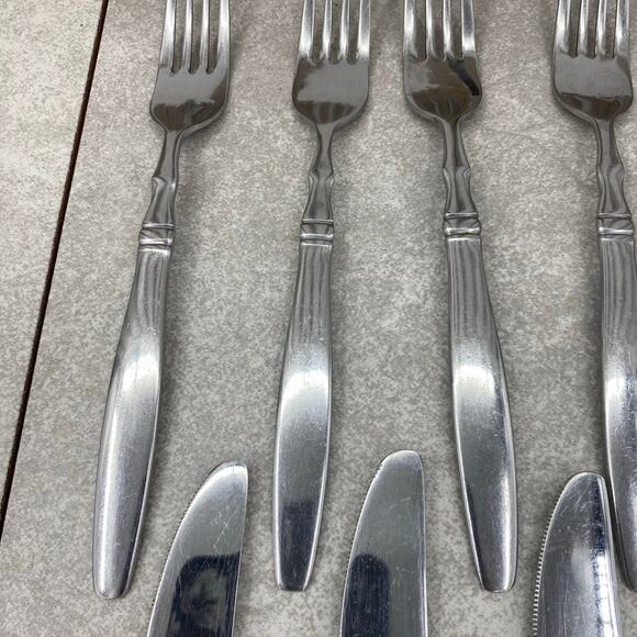Reed Barton Brompton Stainless Heritage Mint Ltd Silverware Flatware Lot of 10 - Picture 4 of 7